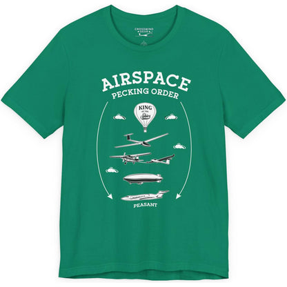 Airspace Pecking Order – Funny Pilot T-Shirt