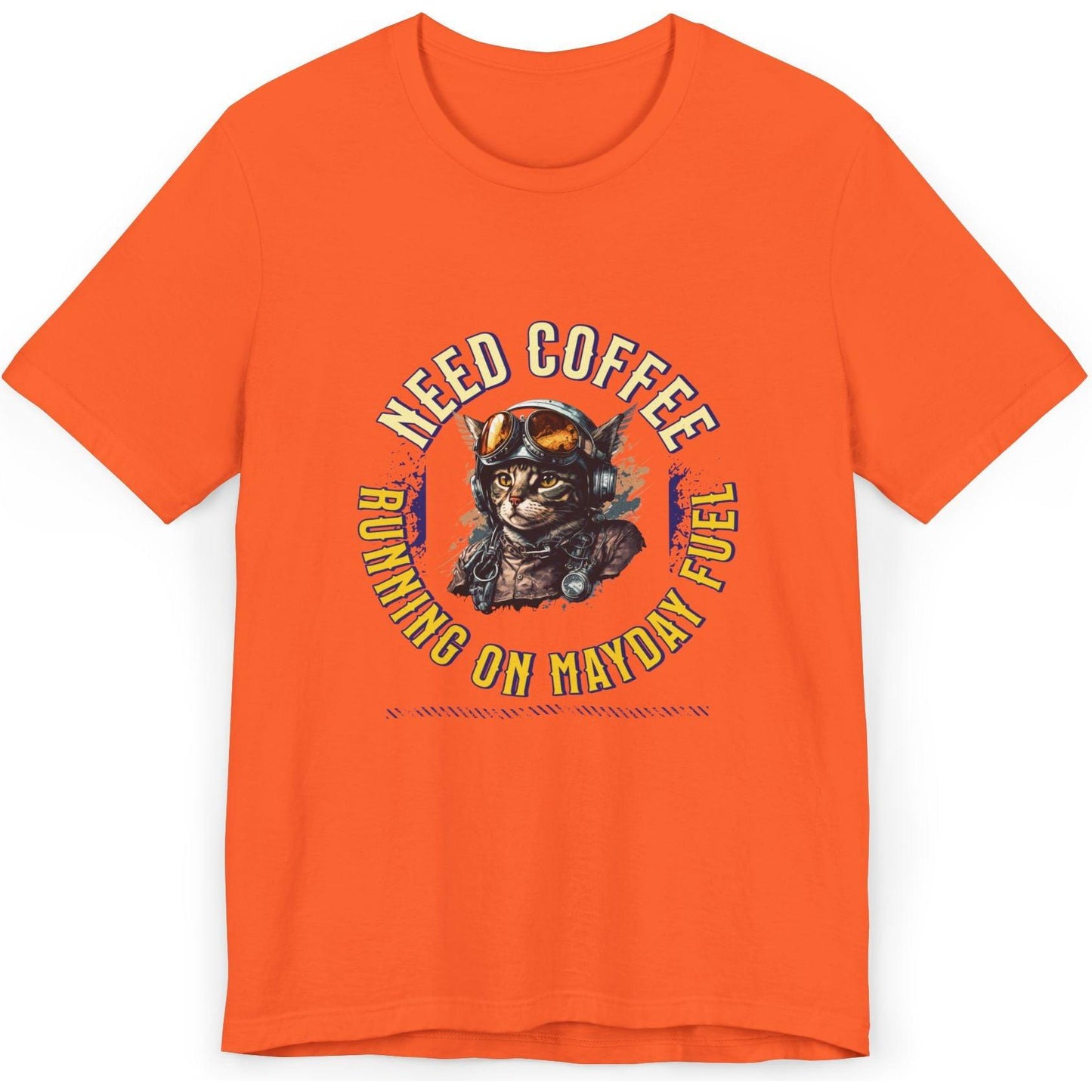 Mayday Fuel Pilot Cat - aviation fan's T-Shirt