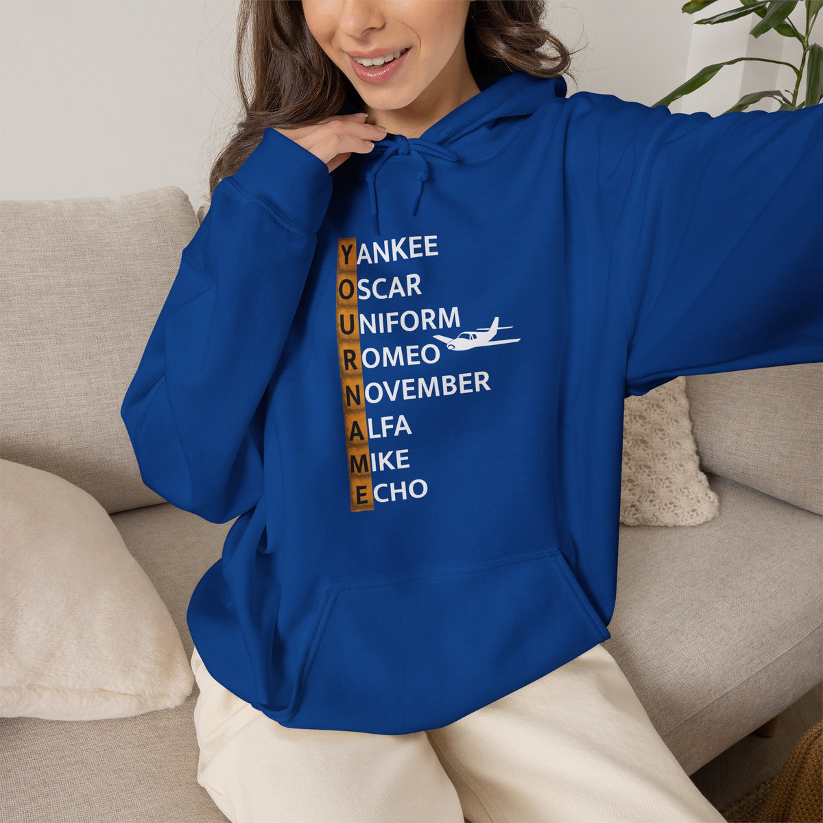 Your Name in NATO Phonetic Alphabet — Personalized Aviation Hoodie