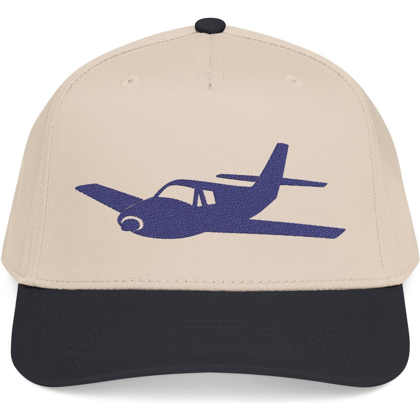 Single-Prop Airplane Silhouette - Embroidered Aviation Cap