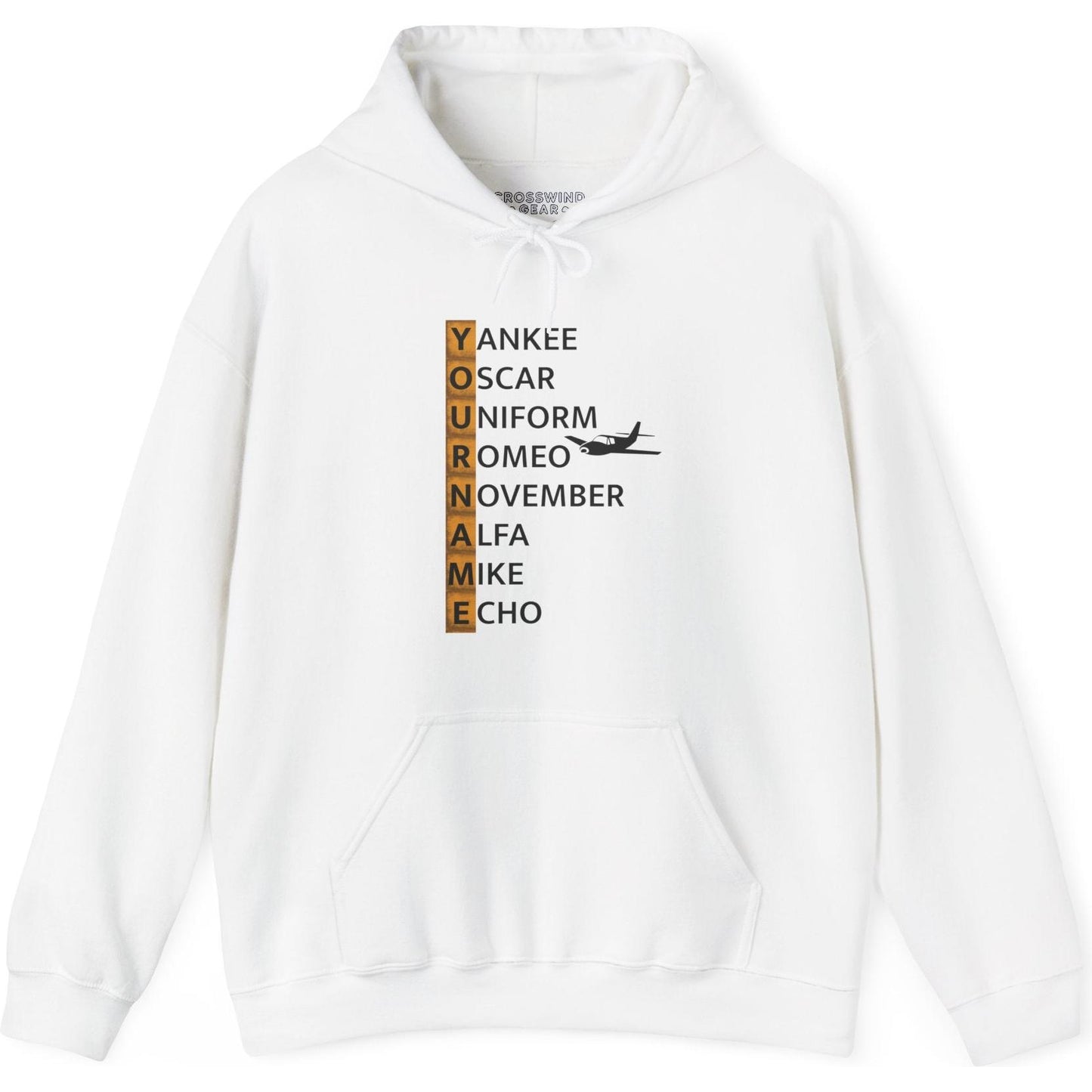 Your Name in NATO Phonetic Alphabet — Personalized Aviation Hoodie