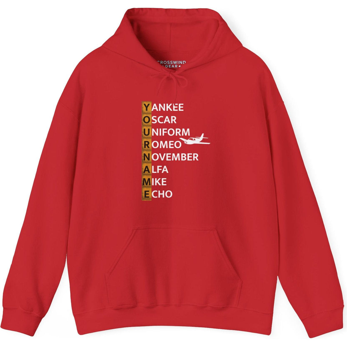 Your Name in NATO Phonetic Alphabet — Personalized Aviation Hoodie