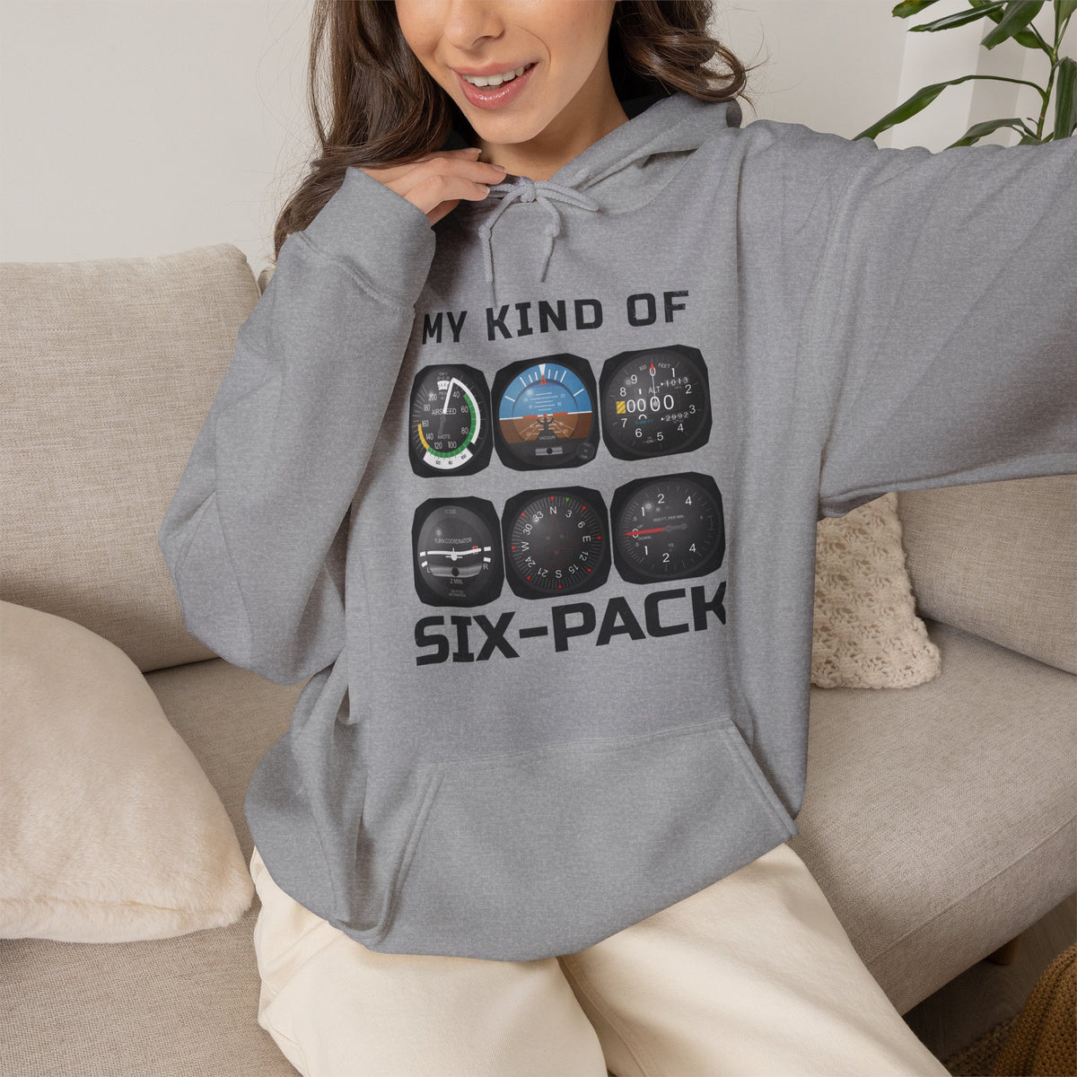 My Kind Of Six-Pack - aviation hoodie