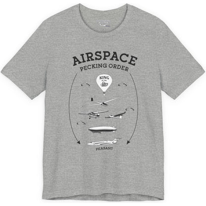 Airspace Pecking Order – Funny Pilot T-Shirt