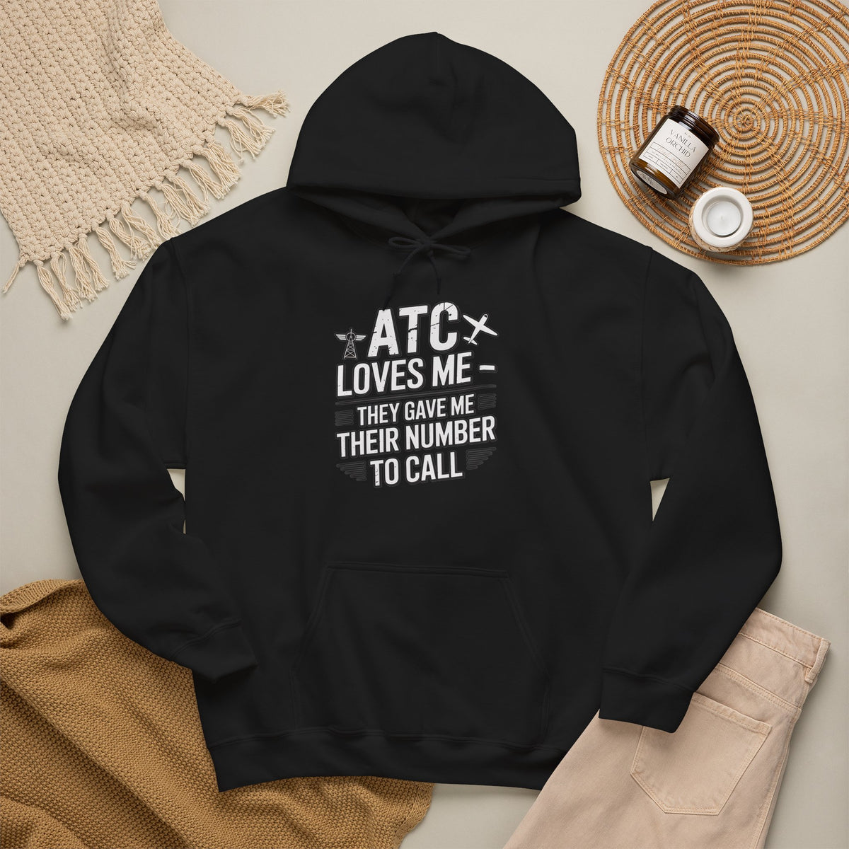 ATC Loves Me - They Gave Me Their Number to Call - pilot's hoodie