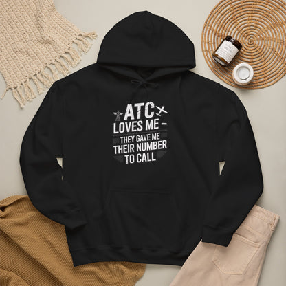 ATC Loves Me - They Gave Me Their Number to Call - pilot's hoodie