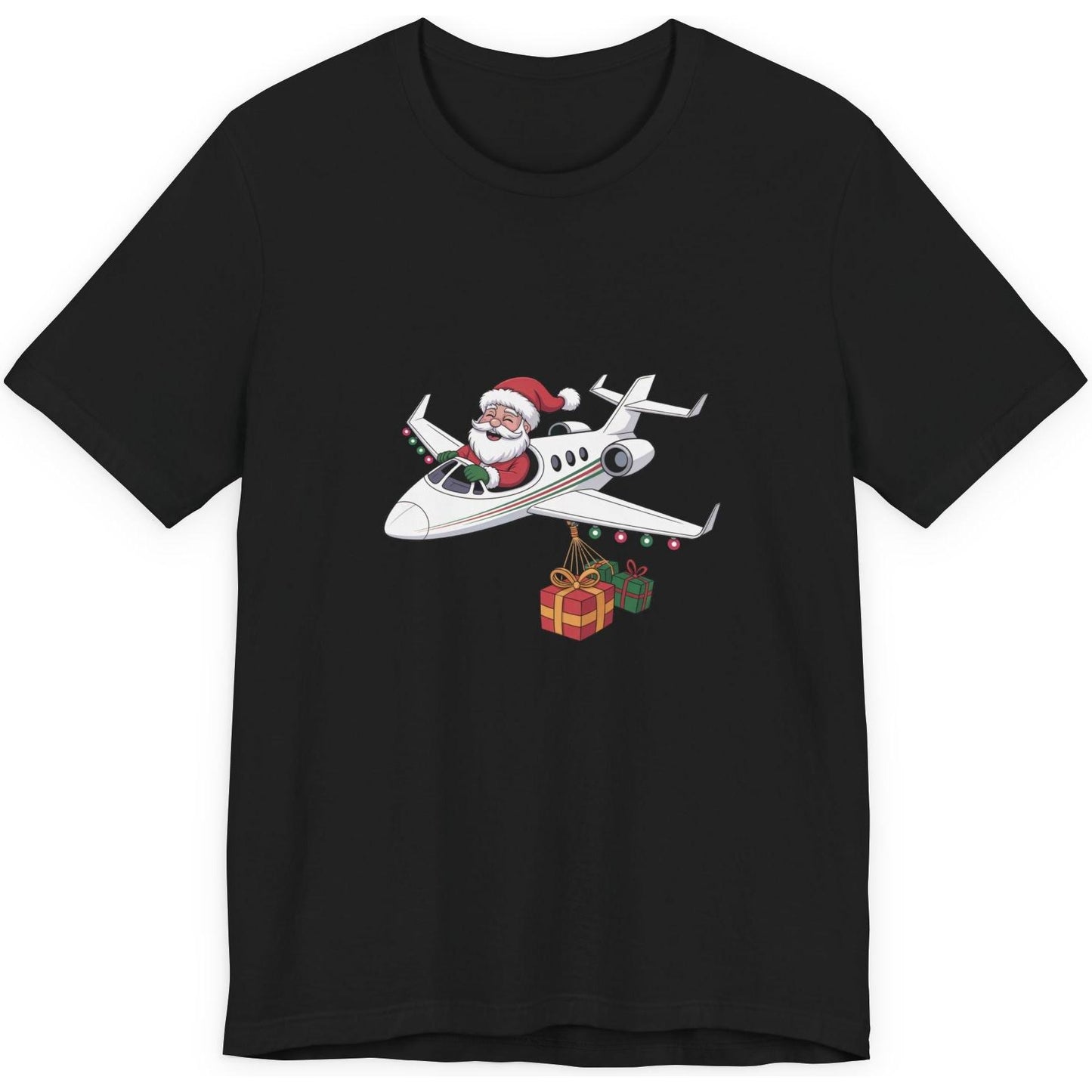 Santa Flying A Jet - aviation T-Shirt