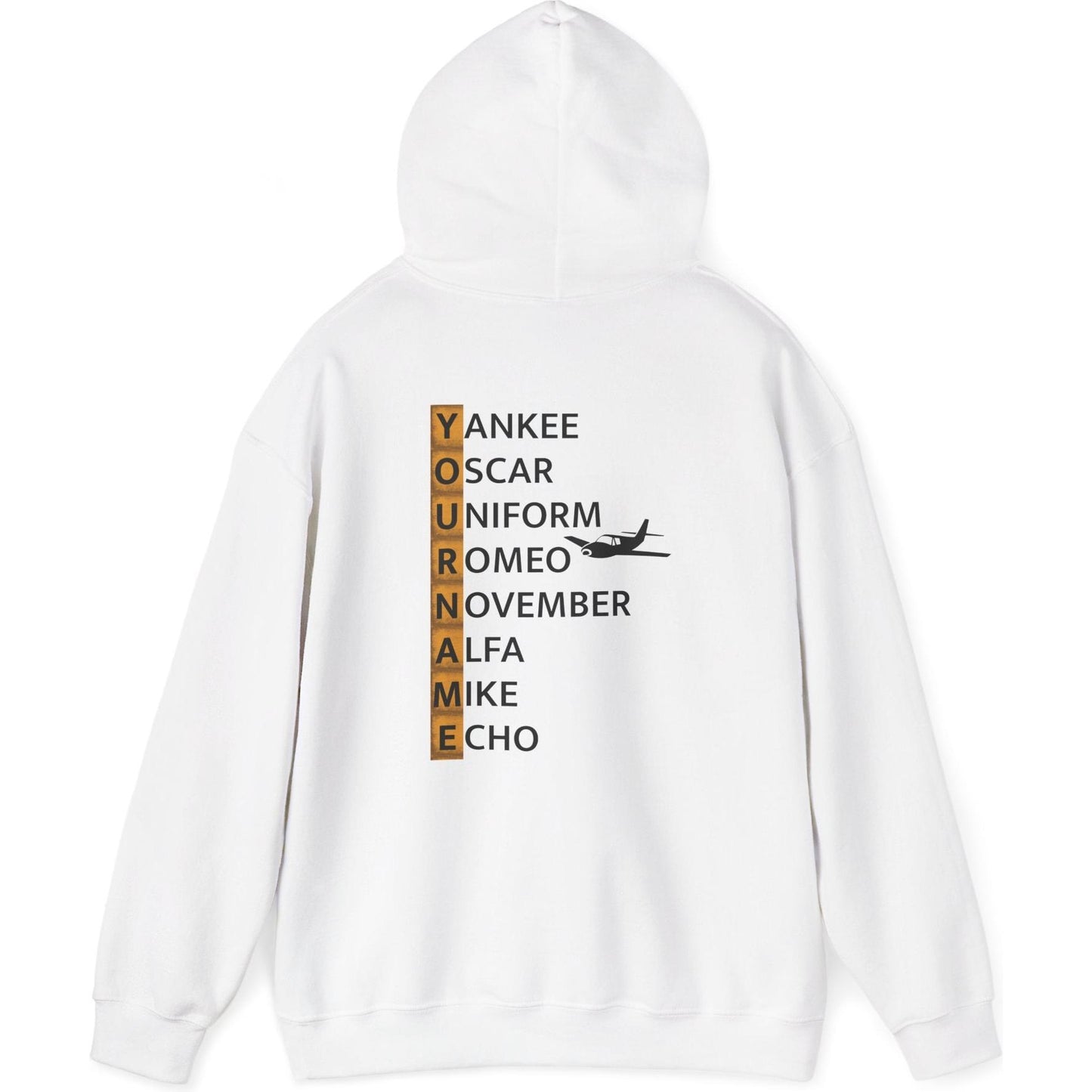 Your Name in NATO Phonetic Alphabet — Personalized Aviation Hoodie