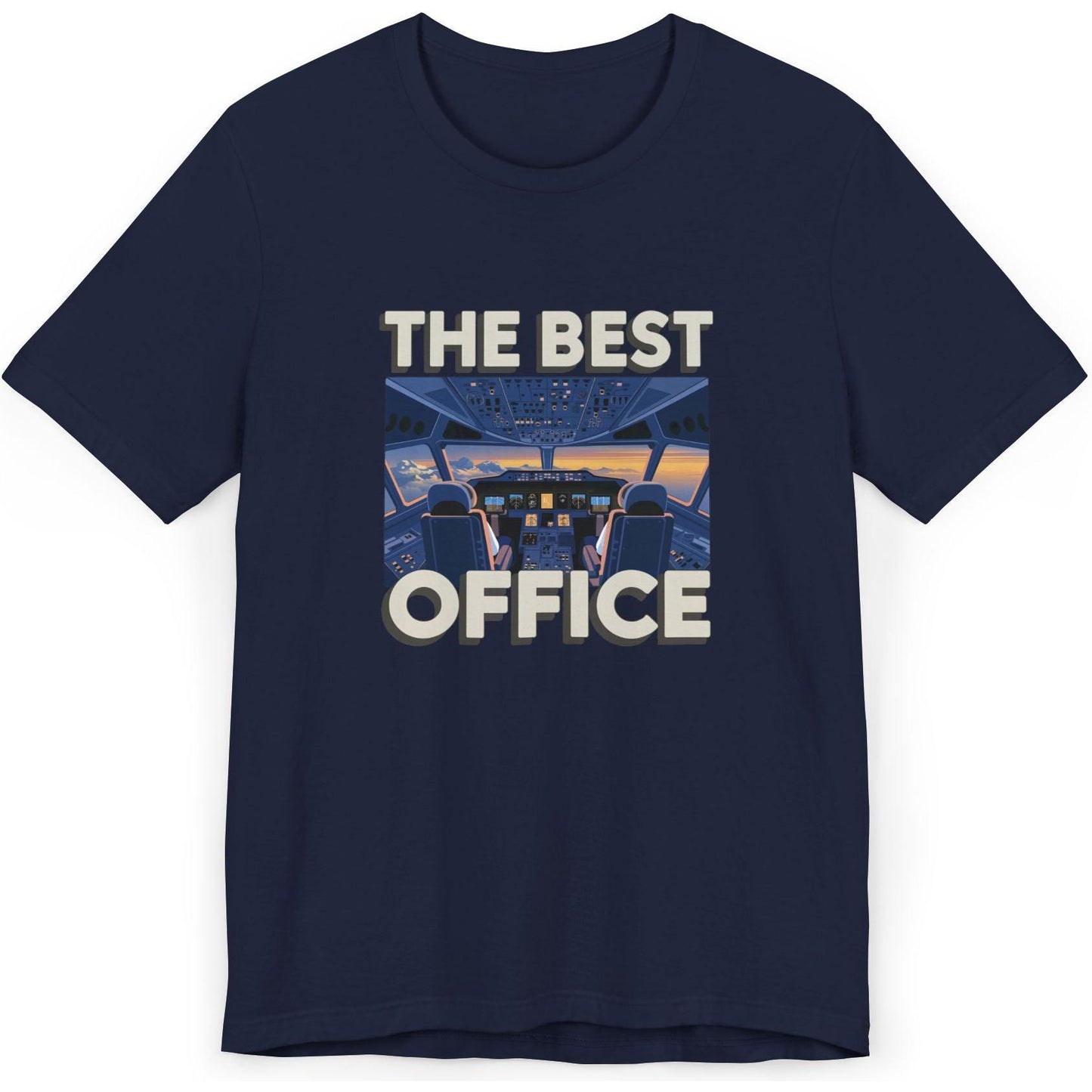 The Best Office (is the cockpit) - pilot's T-Shirt