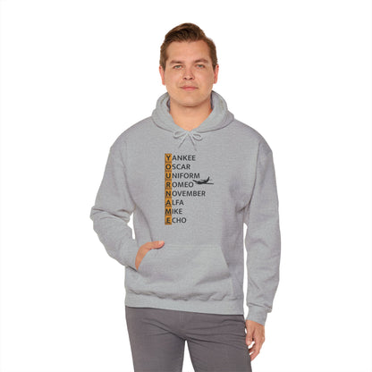 Your Name in NATO Phonetic Alphabet — Personalized Aviation Hoodie