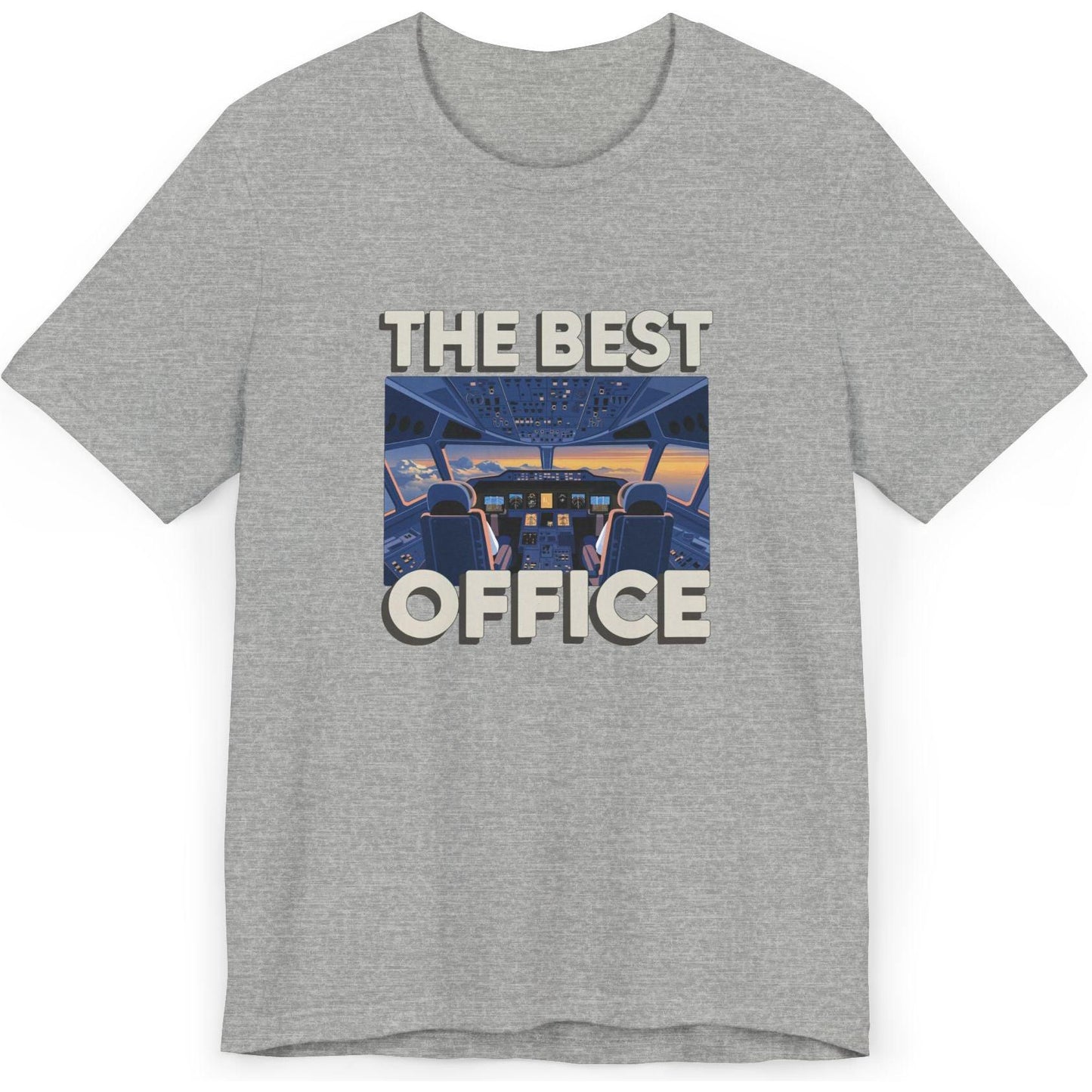 The Best Office (is the cockpit) - pilot's T-Shirt